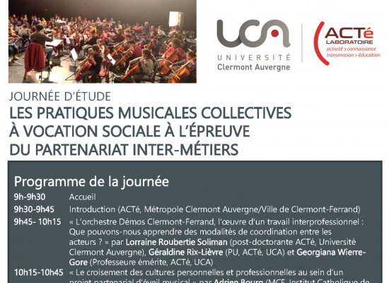 Les pratiques musicales collectives à vocation sociale à l’épreuve du partenariat inter-métiers