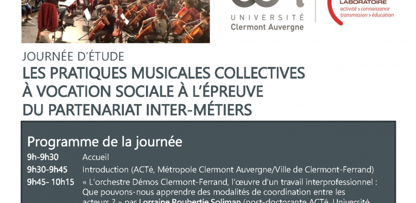 Les pratiques musicales collectives à vocation sociale à l’épreuve du partenariat inter-métiers